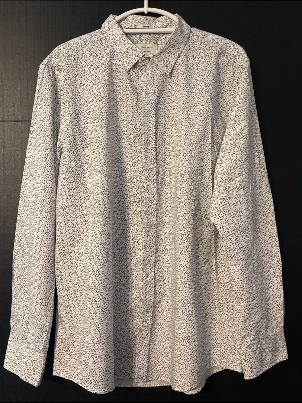 Men’s Julian & Mark Micro-Print Long Sleeve Button-Up Shirt New With Tag